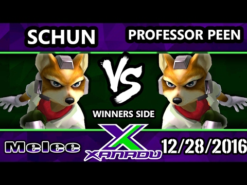 S@X 182 - Schun (Fox) Vs. Professor Peen (Fox) - SSBM Tournament - Smash Melee