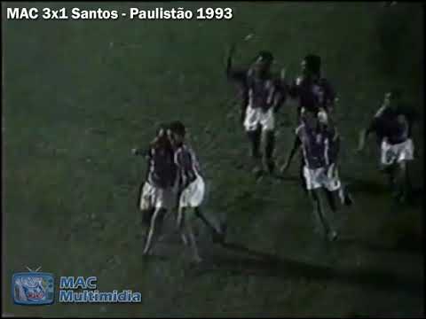 MAC 3x1 Santos - Paulistão 1993 [Gols do Jogo]