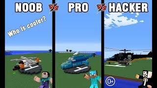 Minecraft Battle: NOOB vs PRO vs HACKER: BUILD HEL