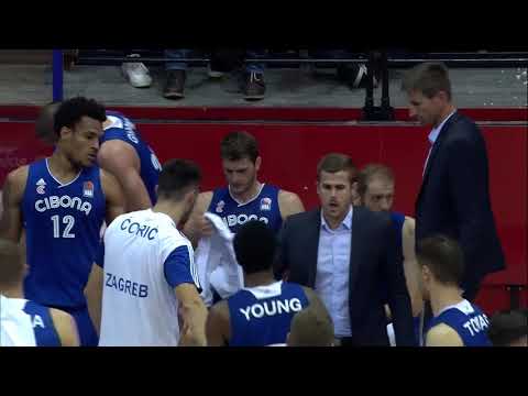 Žorić dunks and sets the crowd on fire! (Cibona - Partizan NIS, 27.10.2017)