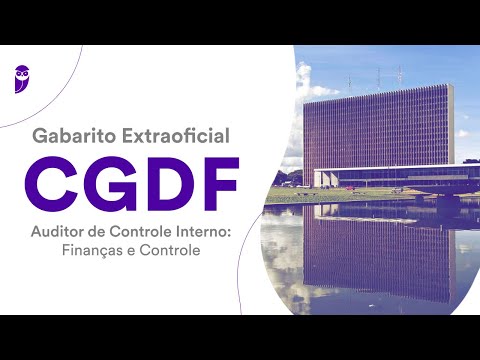 Gabarito Extraoficial CG DF - Auditor de Controle Interno: Finanças e Controle