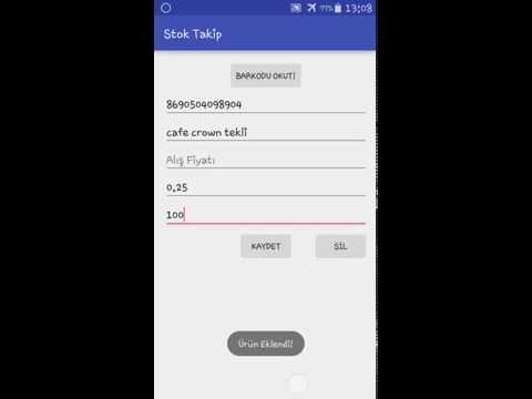 Stok Takip Programı Barkodlu Video