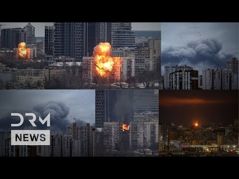 RAW VIDEO: Drones Buzz Over Kyiv as Gunfire and Explosions Rock City in Russian Attack | AH1B