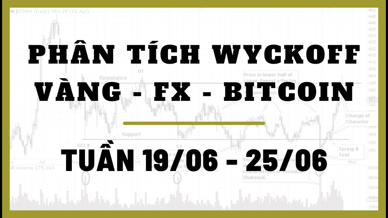 Phân Tích VÀNG-FOREX-BITCOIN Tuần 19-25/06 Theo Phương Pháp WYCKOFF