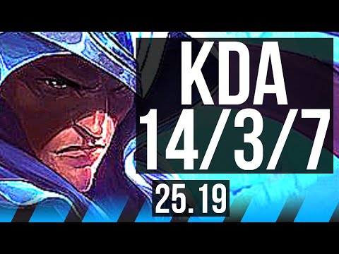 TALON vs SYNDRA (MID) | 1100+ games, 14/3/7, Dominating | KR Challenger | 25.19