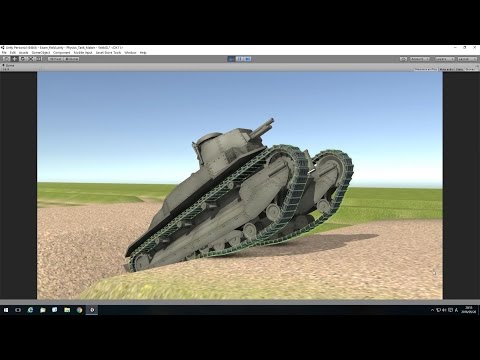 【Unity 3D】Physics Tank Tracks.