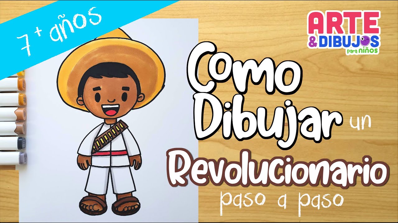 Como dibujar un REVOLUCIONARIO | REVOLUCIÓN MÉXICANA | Arte y Dibujos para Niños