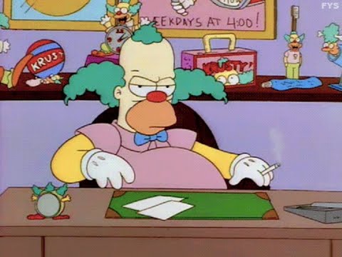 10 funny Krusty the clown moments.🤣