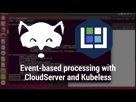 Event-based processing with Cloudserver and Kubeless