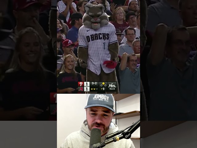 Mascot gets mad at umpire