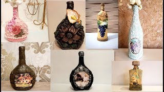 7 glass bottle ideas / Diy recycled glass bottles
