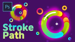 [포토샵 강좌] Stroke Path 스트로크 패스 활용하기