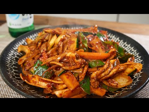 イカの甘辛炒め（オジンオポックン）