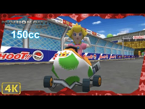 Mario Kart DS for DS ⁴ᴷ Full Playthrough (All Cups 150cc, Peach gameplay)