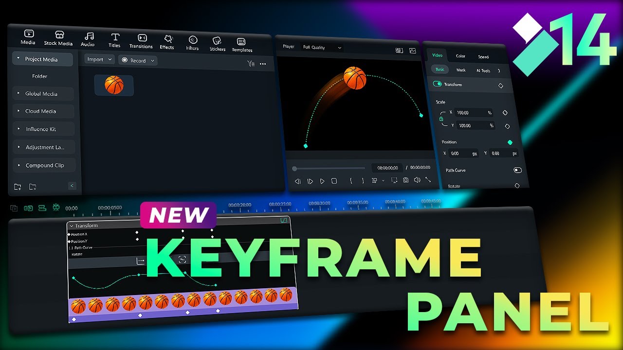 Filmora 14's Keyframe Panel: Animate with Precision and Ease