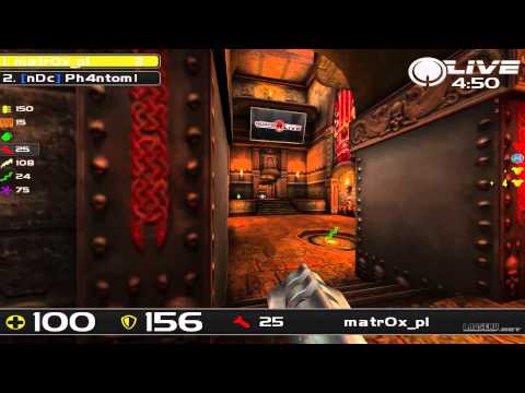 Ph4ntom vs matr0x - DreamHack Winter 2013 Group D Round 4 (Quake Live VOD)