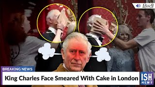 King Charles Face Smeared With Cake in London