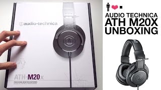 Video thumbnail for Audio Technica ATH-M20X Studio Monitor Headphone Unboxing by lachlanlikesathing