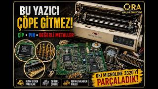 BU YAZICI ÇÖPE GİTMEZ! 😱 OKI MICROLINE 3320’yi PARÇALADIK | ALTIN, ÇİP