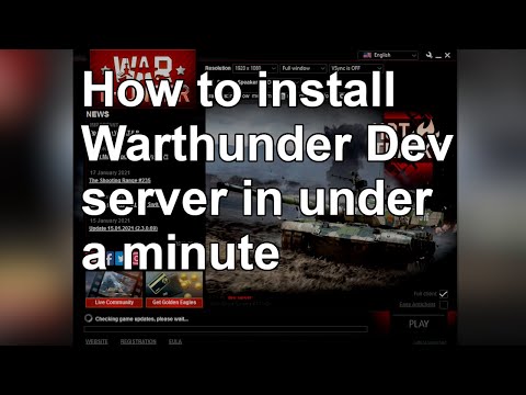 How to install War Thunder Dev Server in 43 seconds