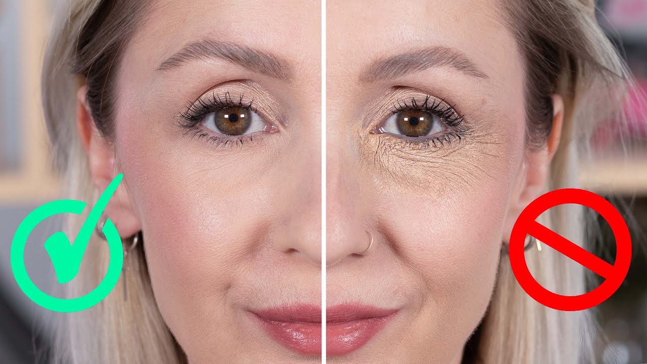 MARRE DE L'ANTI-CERNE QUI FILE DANS LES RIDES ?  ASTUCES MAQUILLAGE 40 ANS ET +