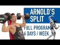 ARNOLD SPLIT PROGRAM FOR BEGINNERS | FULL 6 DAY PROGRAM EXPLAINED (Natural Bodybuilding)