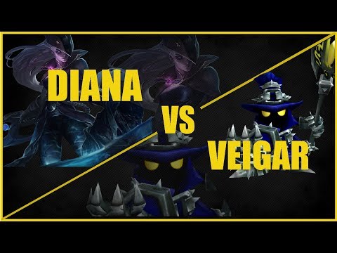 WEST DIANA VS VEIGAR / OYUN TAŞIMAK İÇİN HATASIZ OYNAMAK ŞART