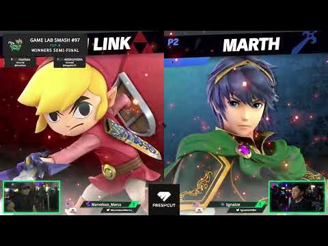 Game Lab Smash #97 Marvelous Marco (Toon Link) Vs Ignaize (Marth)