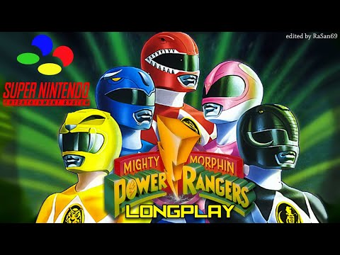 Mighty Morphin Power Rangers (SNES) FULL GAME longplay
