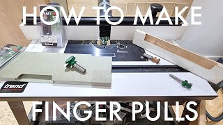 Easy Finger Pull Door/Drawer Handles With A Router Table | Which Cutter Should I Use  | Vid#117