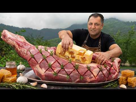 The Juiciest Roasted BEEF LEG Stuffed with Honey Butter! thumbnail
