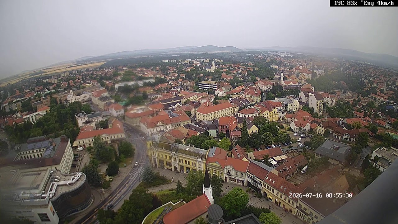 Live webcam view of Veszprém Skyline from Above