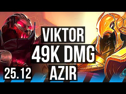 VIKTOR vs AZIR (MID) | 14/2/10, 49k DMG, Legendary | EUW Challenger | 25.12