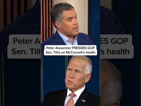 Peter Alexander PRESSES GOP Sen. Tillis on McConnell's health