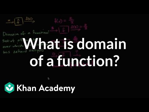 What is the domain of a function? | Functions | Algebra I | Khan Academy