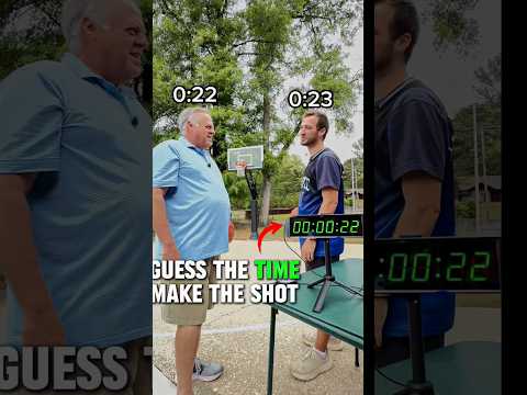 Closest guess wins 🤯 #basketball #challenge #timer #professorpops #jakethejuice #glitchshot