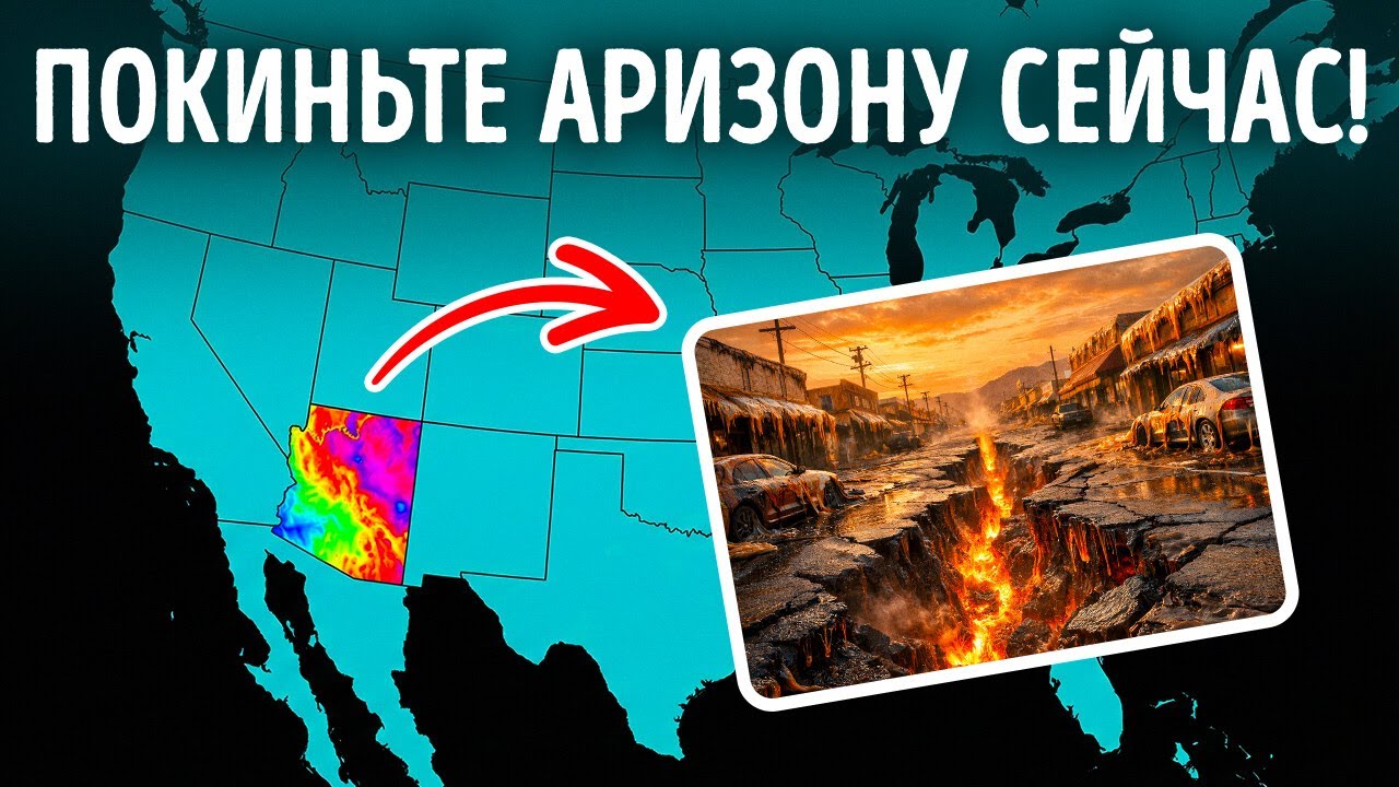 Аризона опускается - и спутники только что это зафиксировали на камеру