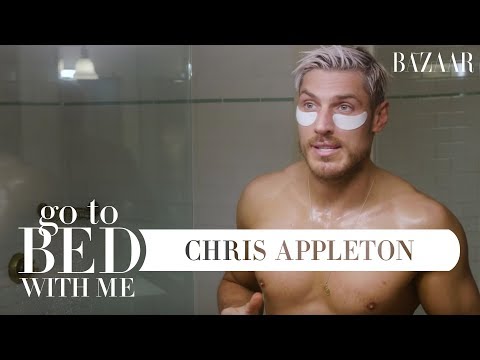 Chris Appleton's Nighttime Skincare Routine | Go To Bed With Me | Harper's BAZAAR Video