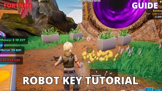 How to get the legend car, how to get the robot key on Custom car tycoon fortnite robot key tutorial
