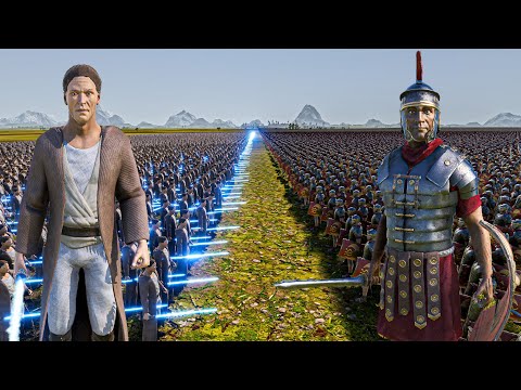 10.000 JEDI vs 1.5 MILLION ROMAN SOLDIERS - Ultimate Epic Battle Simulator 2 UEBS 2