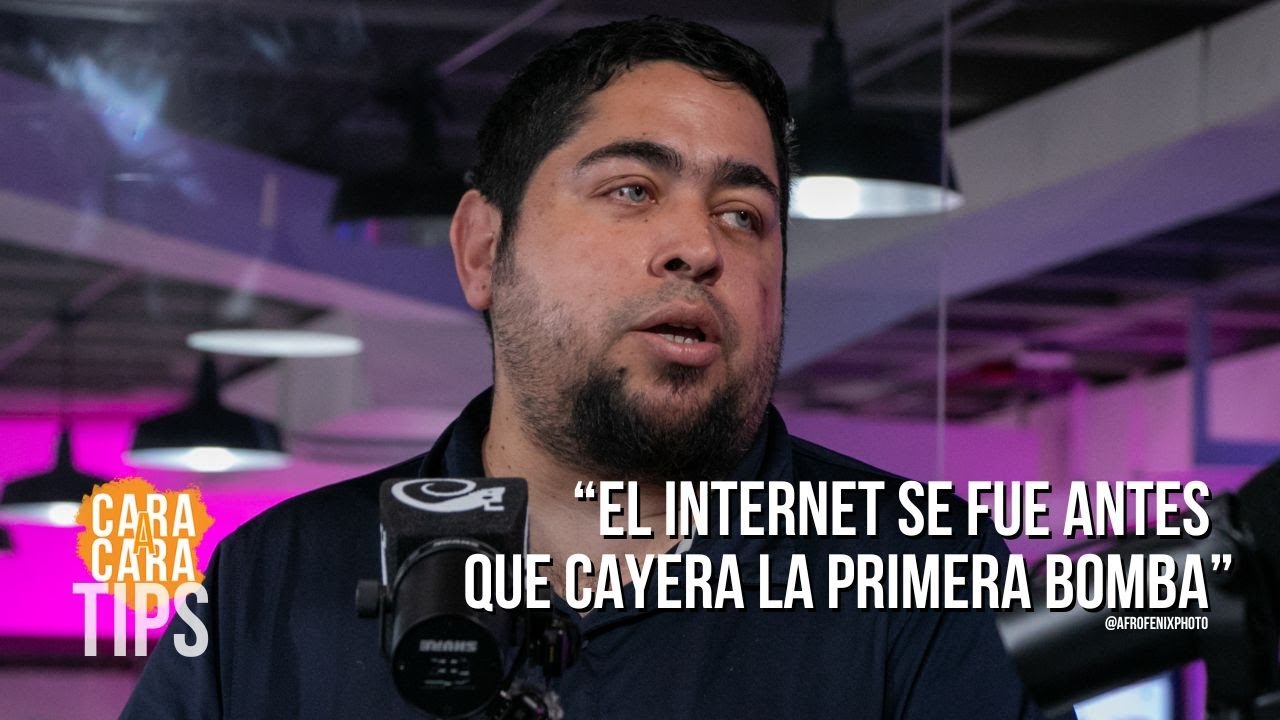 “El internet se fue antes que cayera la primera bomba”