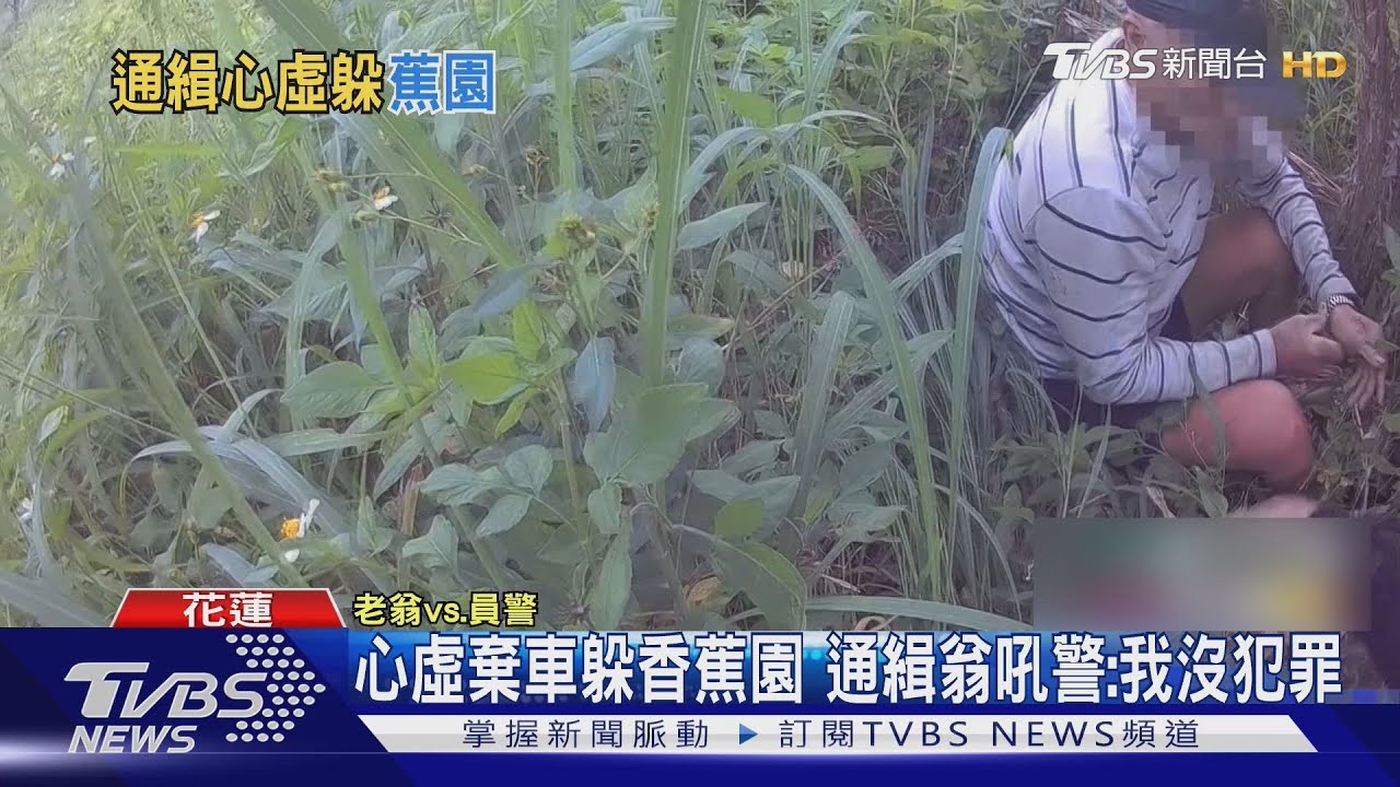 心虛棄車躲香蕉園 通緝翁吼警:我沒犯罪