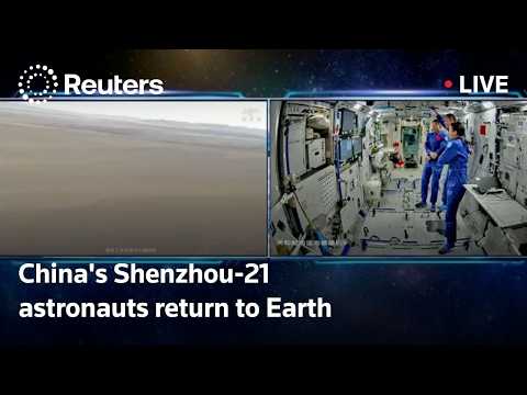 Video Thumbnail: LIVE: China's Shenzhou-21 astronauts return to Earth