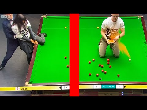 Invasion at world snooker championship 2023.