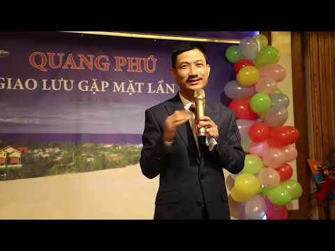 ANH LÊ TOÀN, CHỦ TỊCH HỘI ĐH QUANG PHÚ PHÁT BIỂU