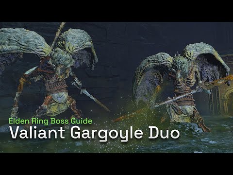 How To Defeat Valiant Gargoyle Duo - Elden Ring Boss Gameplay Guide