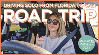 4-Day Solo Cross-Country Road Trip from Florida to California - DEC 2022