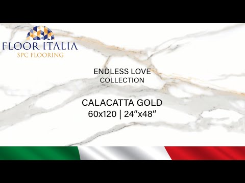 Gresie si faianta imitatie marmura, Calacatta Gold. Marble look porcelain tile floor.