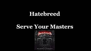 Hatebreed - Serve Your Masters ( Guitar Cover )
