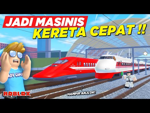 JADI MASINIS KERETA CEPAT FULL INTERIOR KELILING KOTA HAMPIR ANJLOK !! REVIEW GAME KAI - Roblox